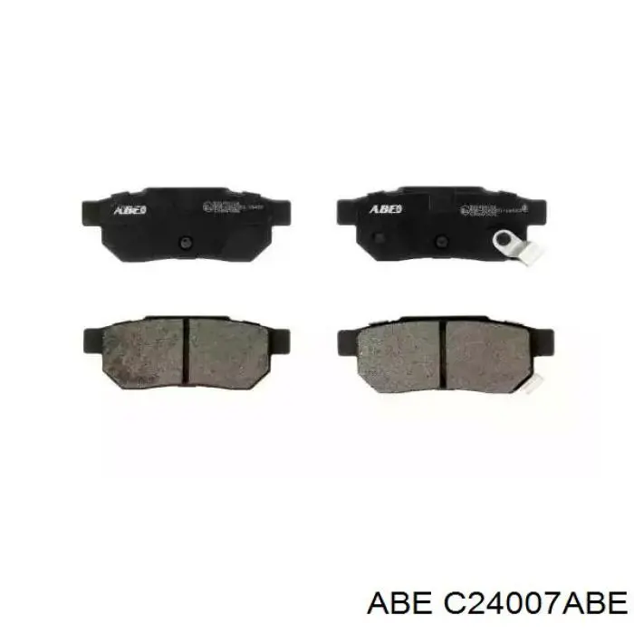 C24007ABE ABE колодки тормозные задние дисковые