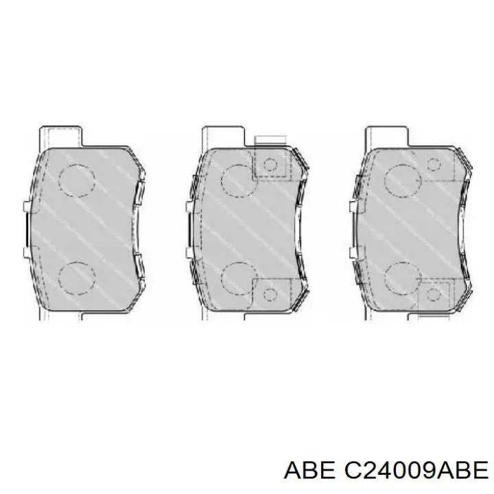Колодки гальмові задні, дискові C24009ABE ABE