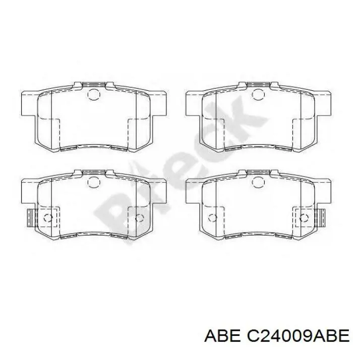 C24009ABE ABE Колодки тормозные дисковые комплект