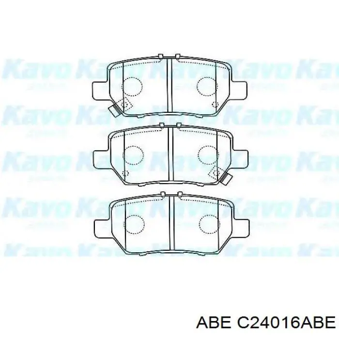 Колодки дисковые  ABE C24016ABE цена, от 21.29 USD