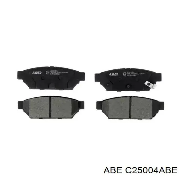 C25004ABE ABE Колодки тормозные дисковые комплект
