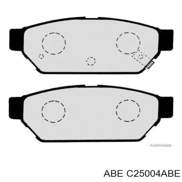 Купить C25004ABE ABE Колодки тормозные задние, дисковые
