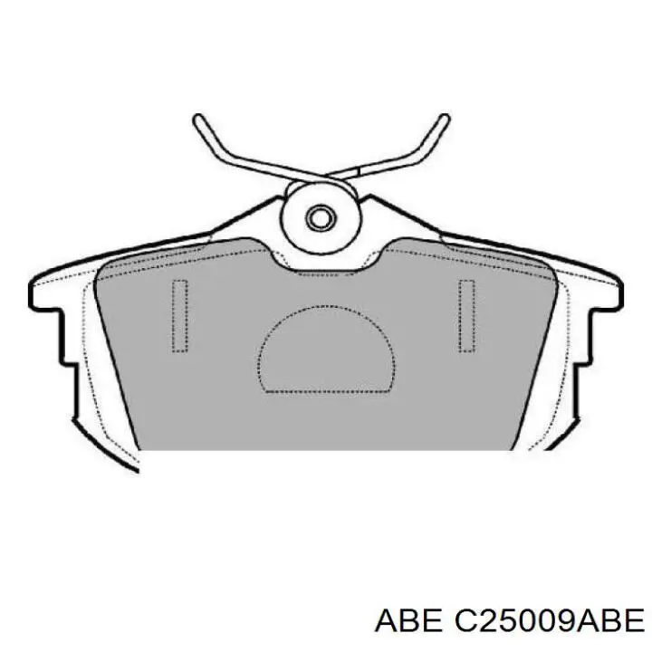 Задние тормозные колодки C25009ABE ABE