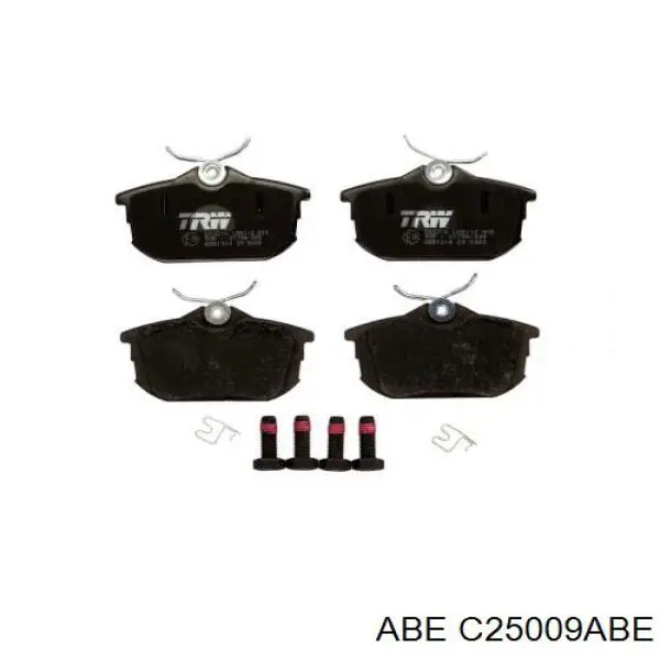 Купить C25009ABE ABE Колодки тормозные задние, дисковые