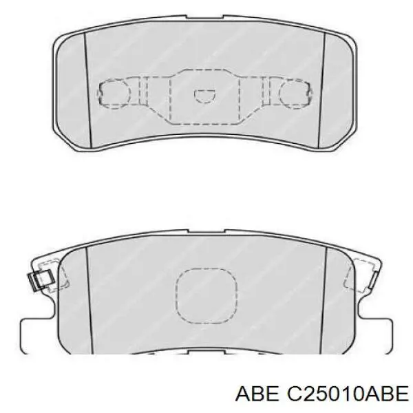 Задние тормозные колодки C25010ABE ABE