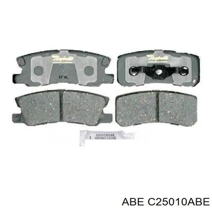 C25010ABE ABE Колодки тормозные дисковые комплект