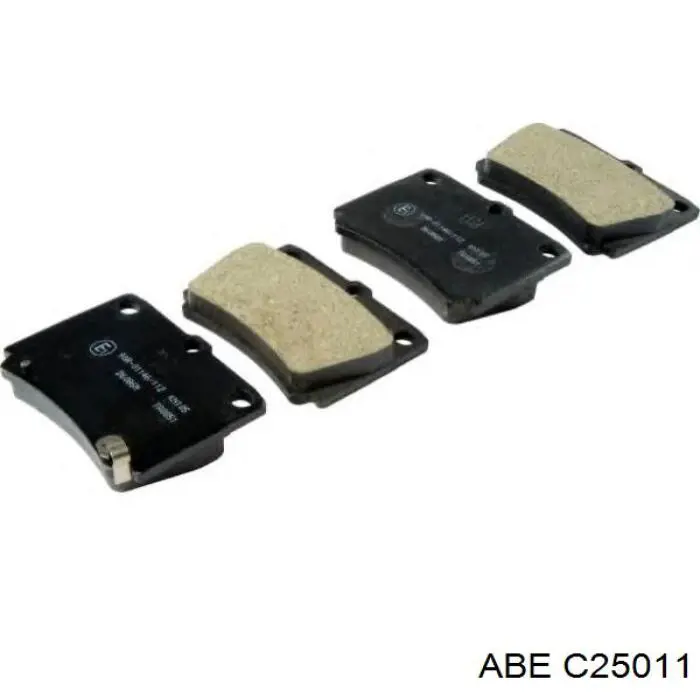 C25011 ABE Колодки тормозные дисковые комплект