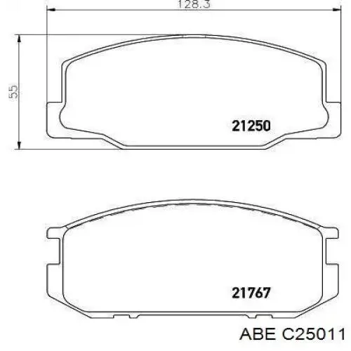 Колодки дисковые  ABE C25011 цена, от 20.73 USD