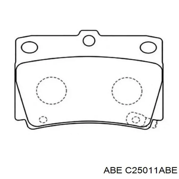 Колодки дисковые  ABE C25011ABE цена, от 14.32 USD