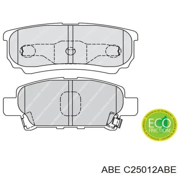 Колодки дисковые  ABE C25012ABE цена, от 16.47 USD