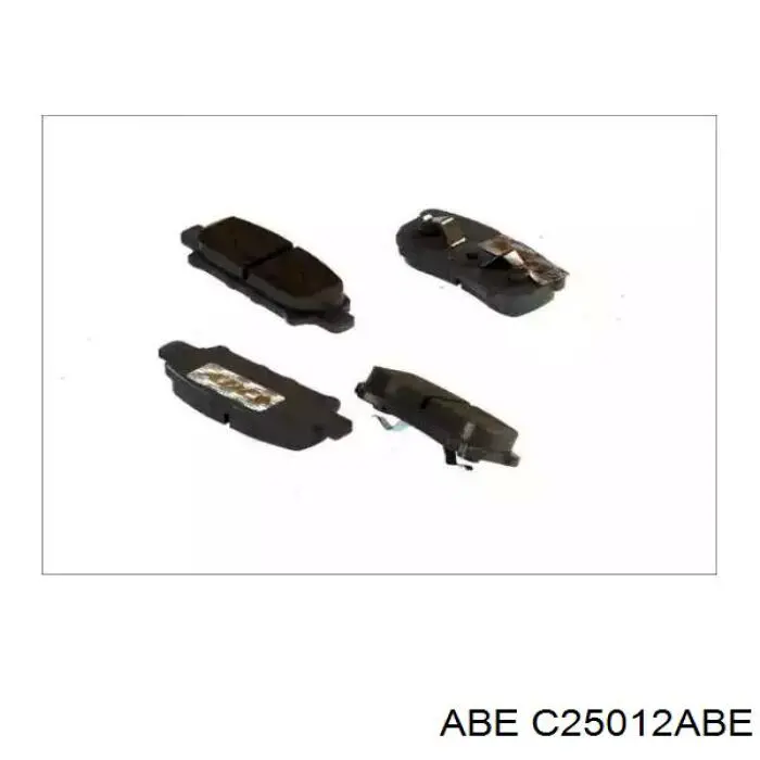 C25012ABE ABE колодки тормозные задние дисковые