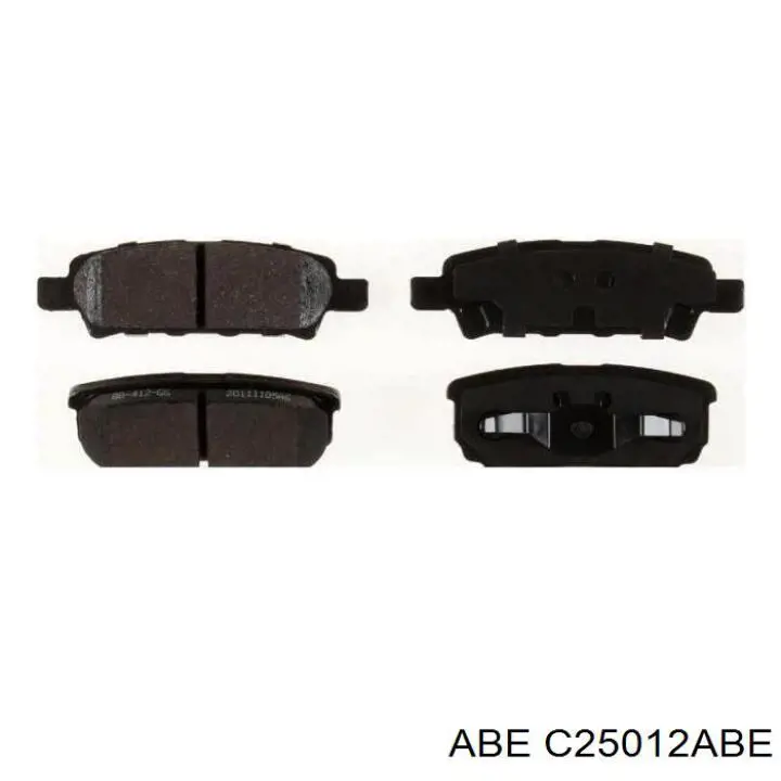 Задние тормозные колодки C25012ABE ABE