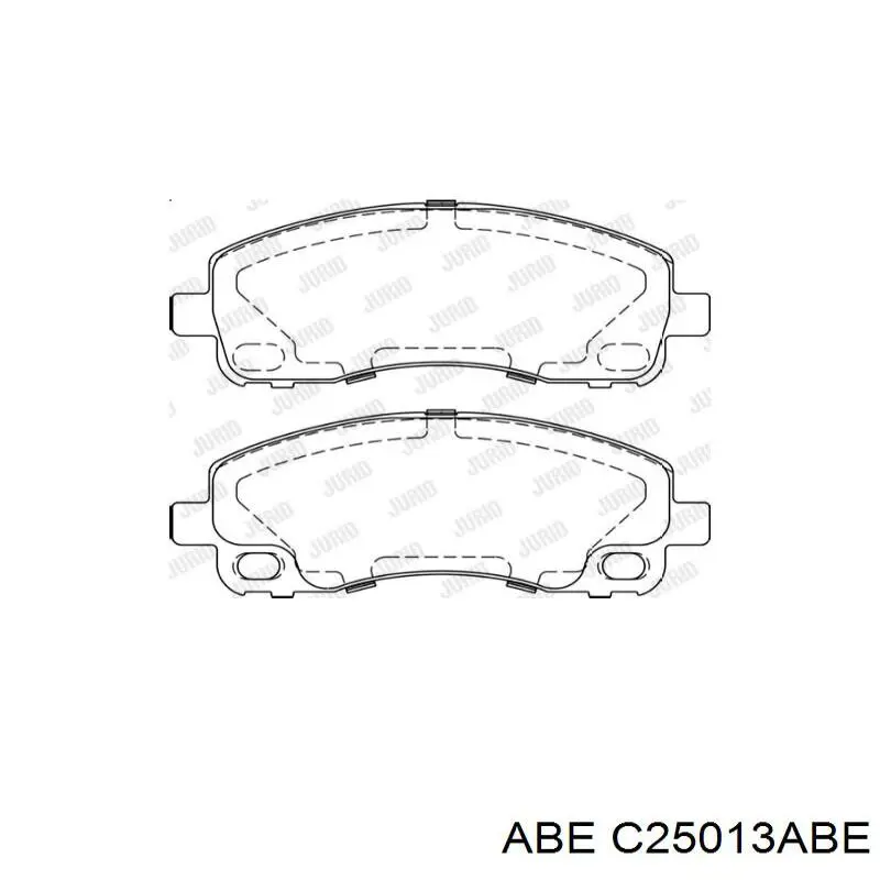 Колодки дисковые  ABE C25013ABE цена, от 28.86 USD
