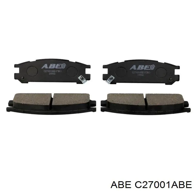 C27001ABE ABE колодки тормозные задние дисковые