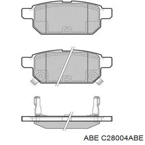 Колодки дисковые  ABE C28004ABE цена, от 15.13 USD