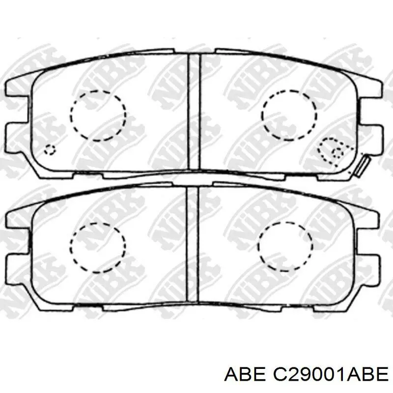 Колодки дисковые  ABE C29001ABE цена, от 15.87 USD