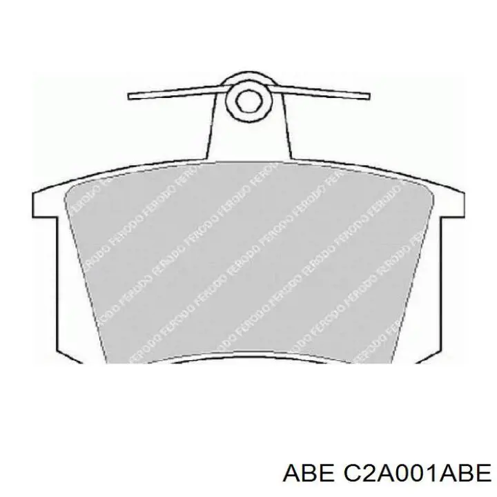 Задние тормозные колодки C2A001ABE ABE