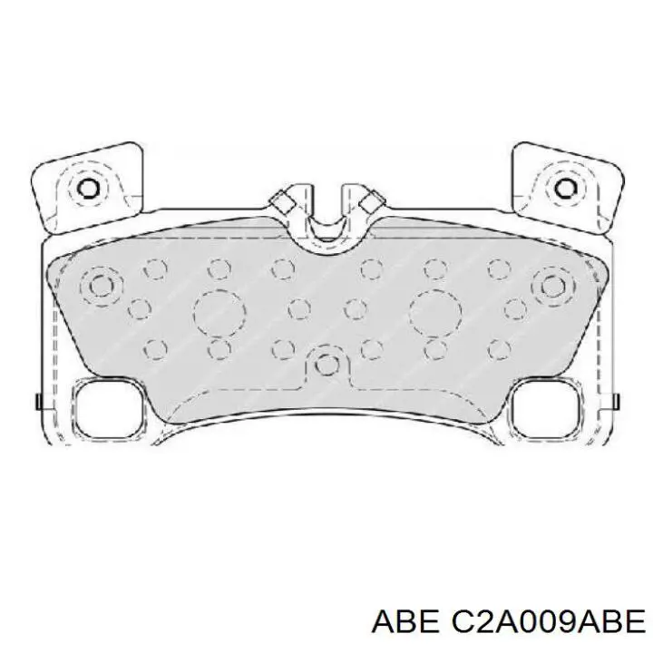 Купить C2A009ABE ABE Колодки тормозные задние, дисковые