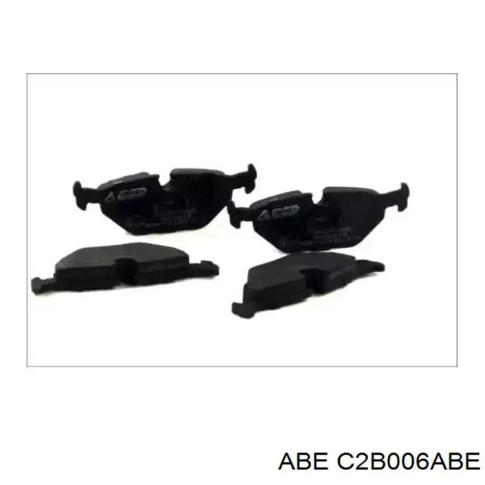 C2B006ABE ABE колодки тормозные задние дисковые