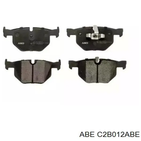 C2B012ABE ABE колодки тормозные задние дисковые