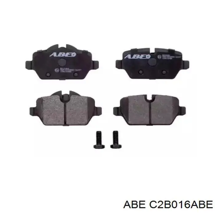 C2B016ABE ABE колодки тормозные задние дисковые