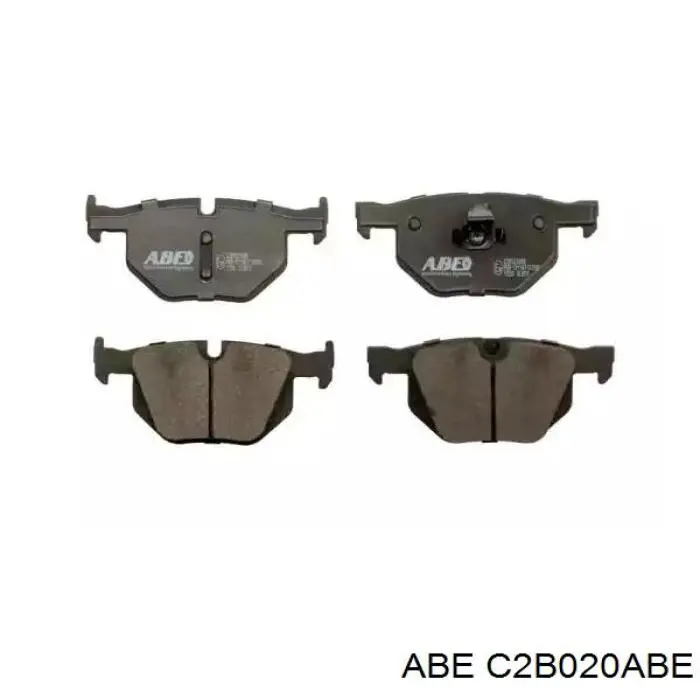 C2B020ABE ABE колодки тормозные задние дисковые