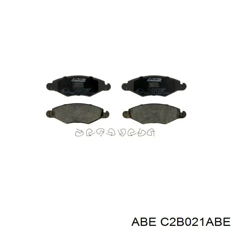 Купить C2B021ABE ABE Колодки тормозные задние, дисковые