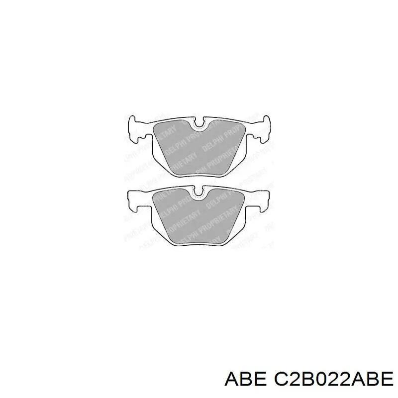 Задние тормозные колодки C2B022ABE ABE