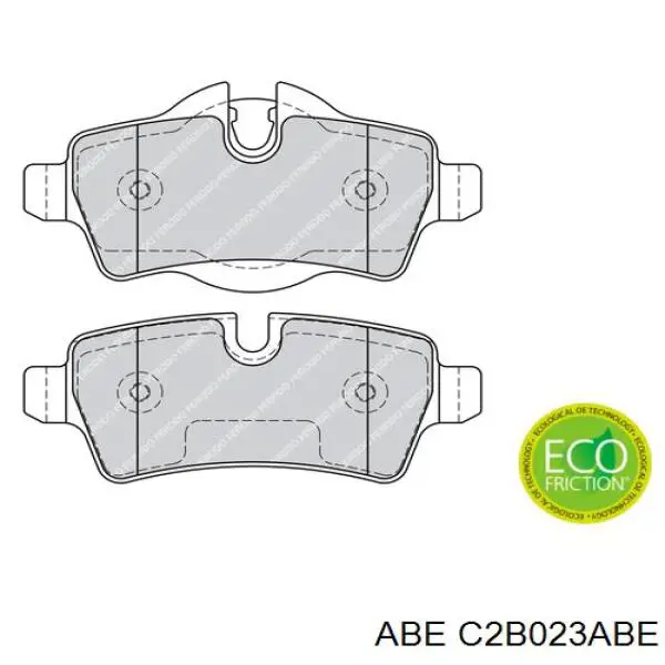 Задние тормозные колодки C2B023ABE ABE