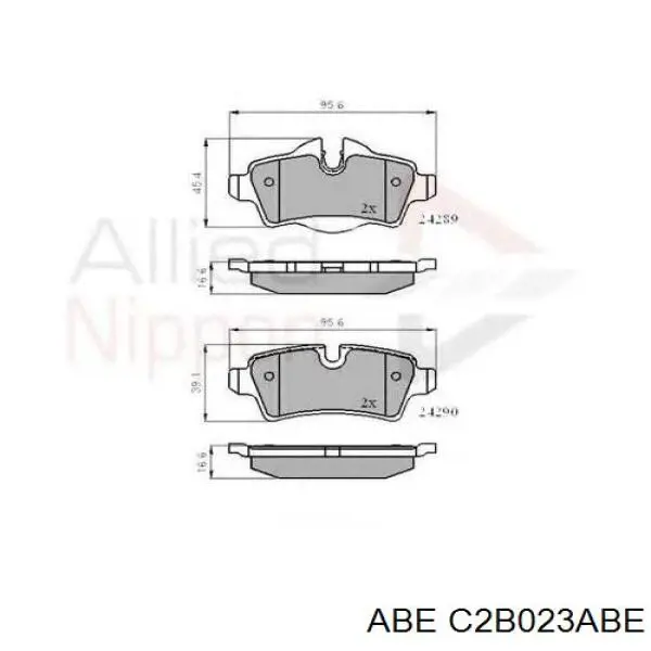 Задние дисковые колодки ABE C2B023ABE