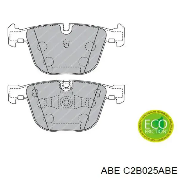 Задние тормозные колодки C2B025ABE ABE