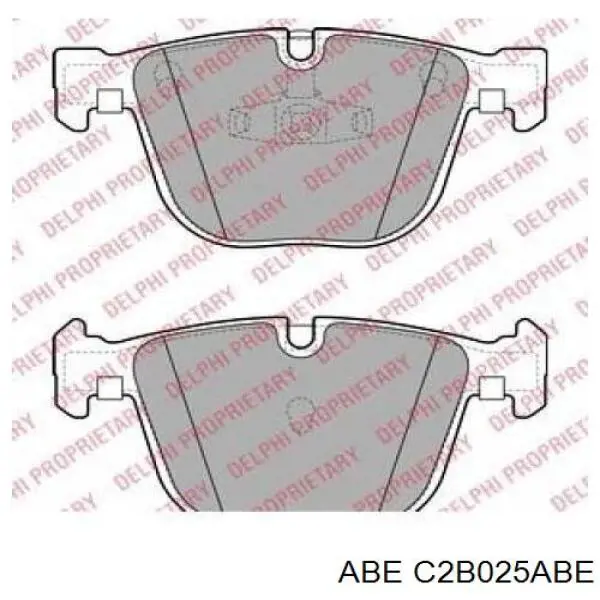 Купить C2B025ABE ABE Колодки тормозные задние, дисковые