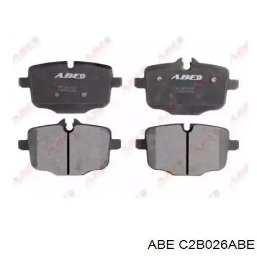 C2B026ABE ABE колодки тормозные задние дисковые