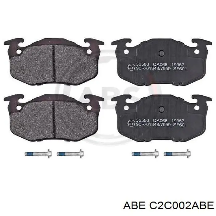 Купить C2C002ABE ABE Колодки тормозные задние, дисковые