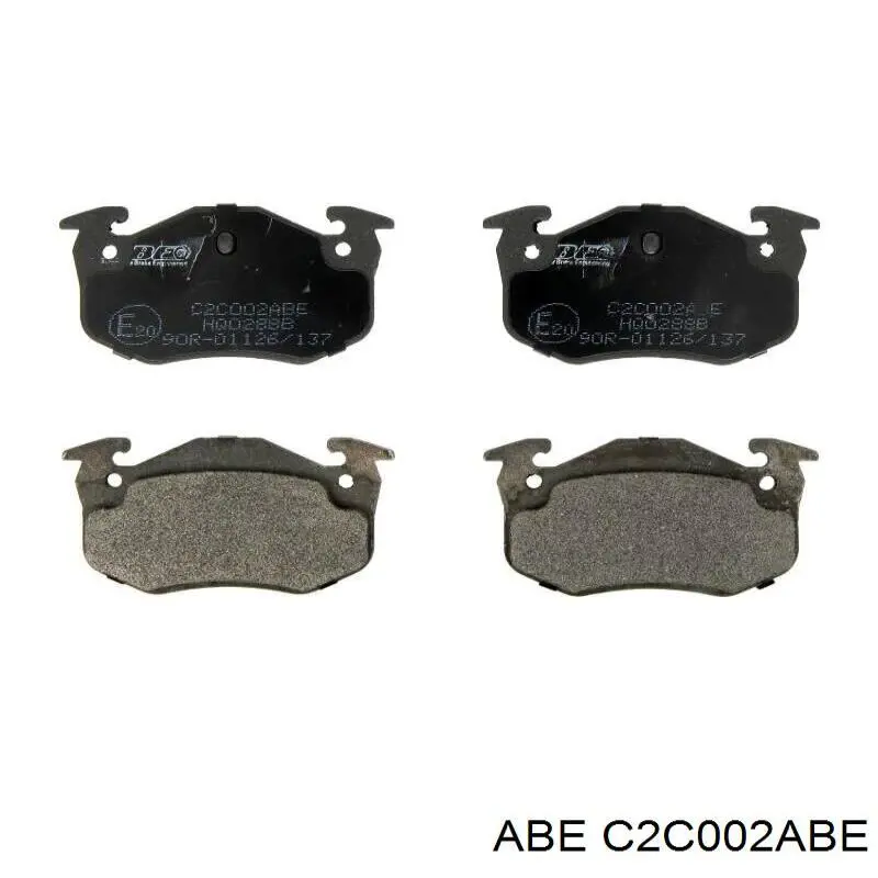 C2C002ABE ABE Колодки тормозные дисковые комплект
