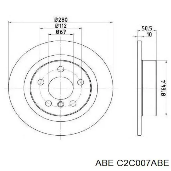 Задние тормозные колодки C2C007ABE ABE
