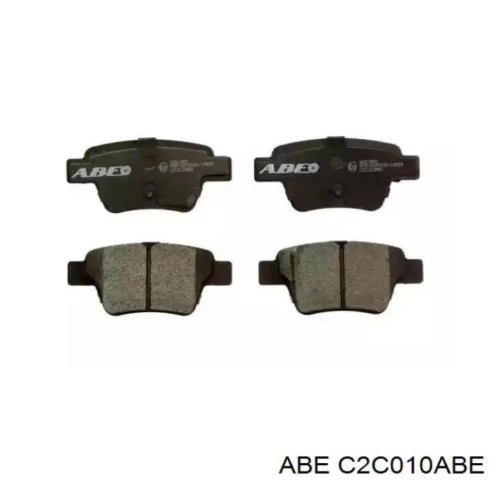 C2C010ABE ABE колодки тормозные задние дисковые