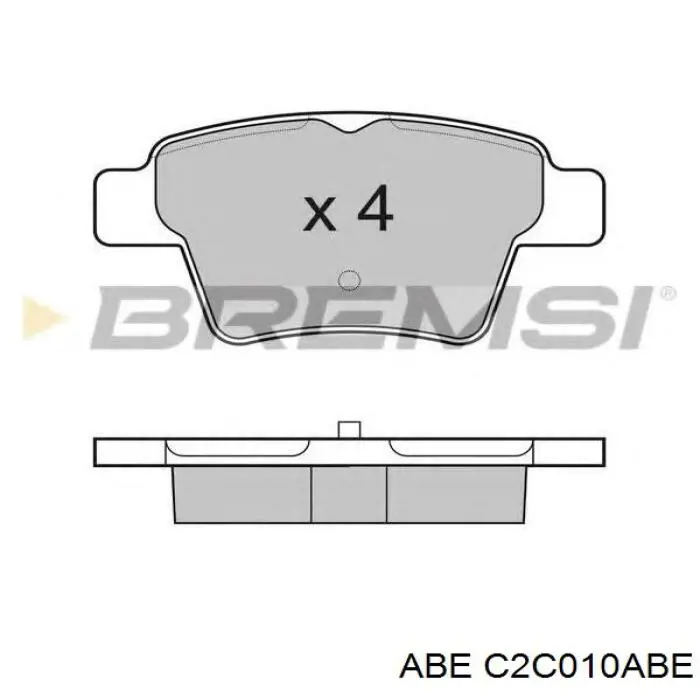 Задние дисковые колодки ABE C2C010ABE