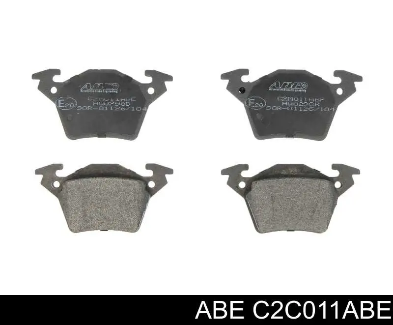 C2C011ABE ABE Колодки тормозные дисковые комплект