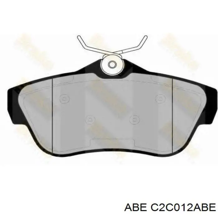 Купить C2C012ABE ABE Колодки тормозные задние, дисковые