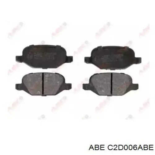 Задние тормозные колодки C2D006ABE ABE