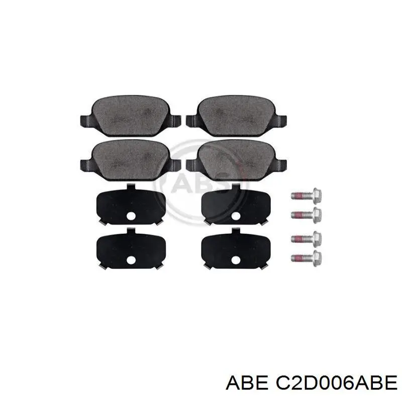 Колодки гальмові задні, дискові C2D006ABE ABE