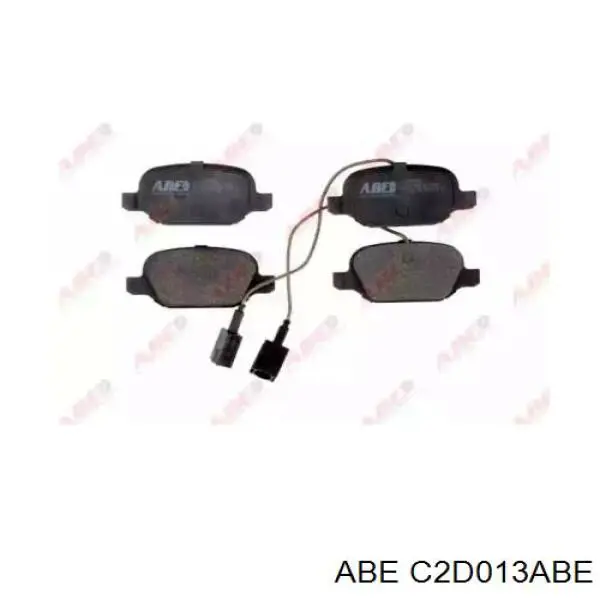 C2D013ABE ABE колодки тормозные задние дисковые