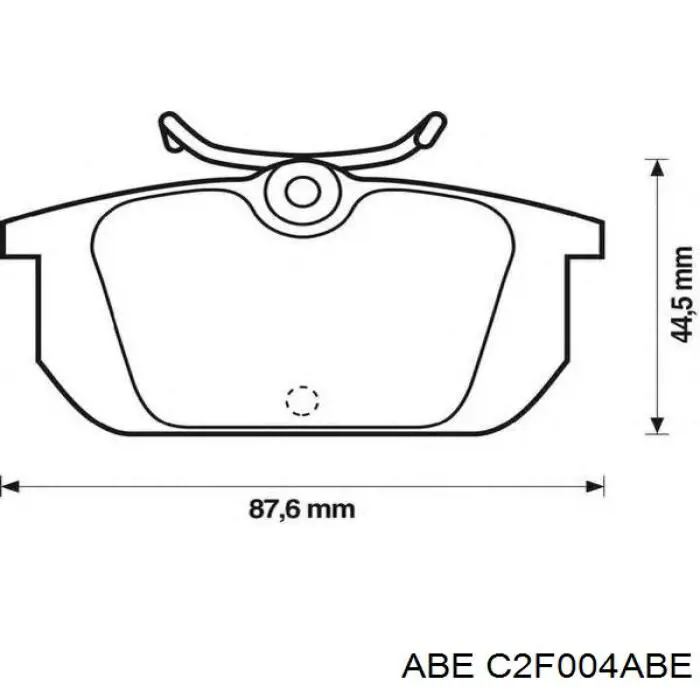 Задние дисковые колодки ABE C2F004ABE