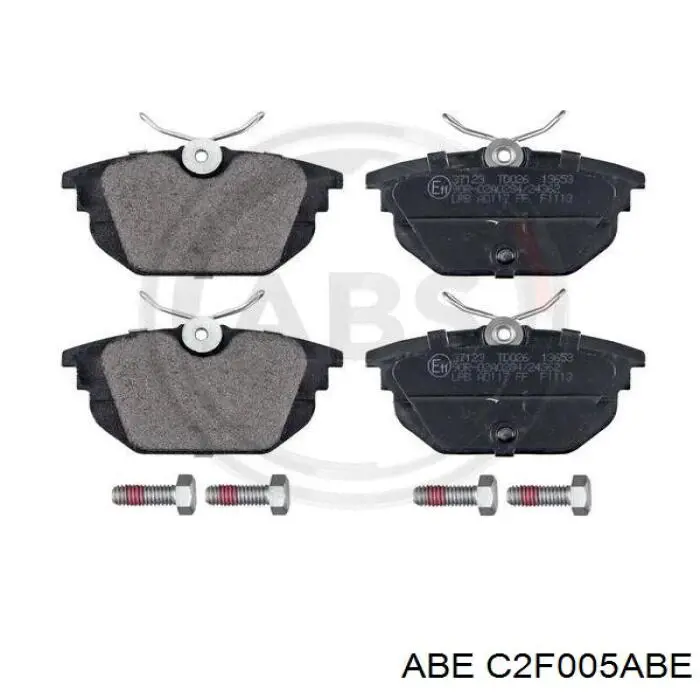 Задние тормозные колодки C2F005ABE ABE