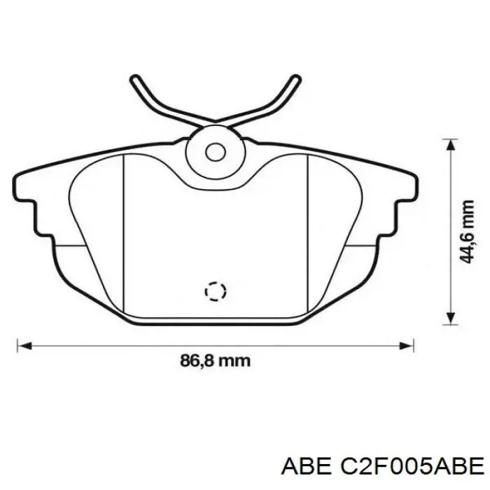Колодки гальмові задні, дискові C2F005ABE ABE