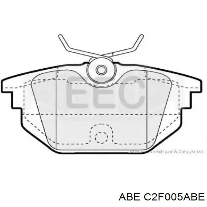 Купить C2F005ABE ABE Колодки тормозные задние, дисковые