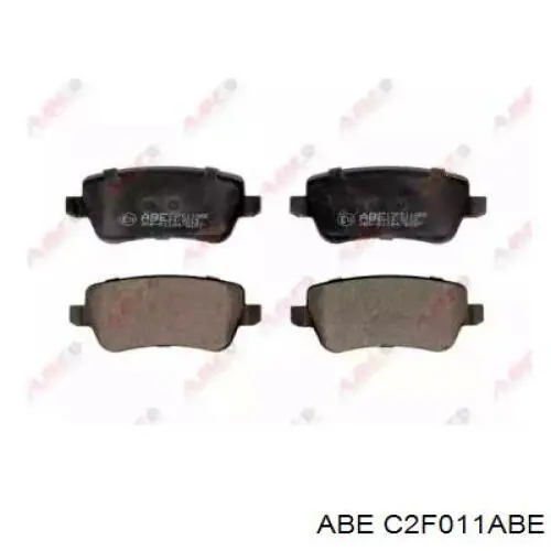 C2F011ABE ABE колодки тормозные задние дисковые