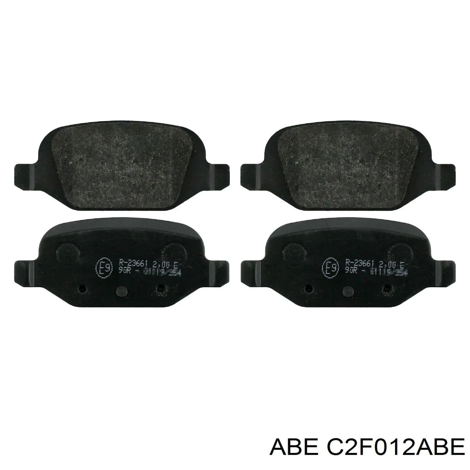 Купить C2F012ABE ABE Колодки тормозные задние, дисковые