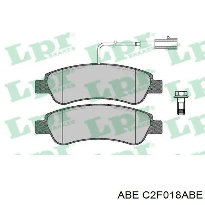 Купить C2F018ABE ABE Колодки тормозные задние, дисковые